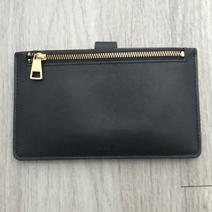 Black leather Fossil wallet